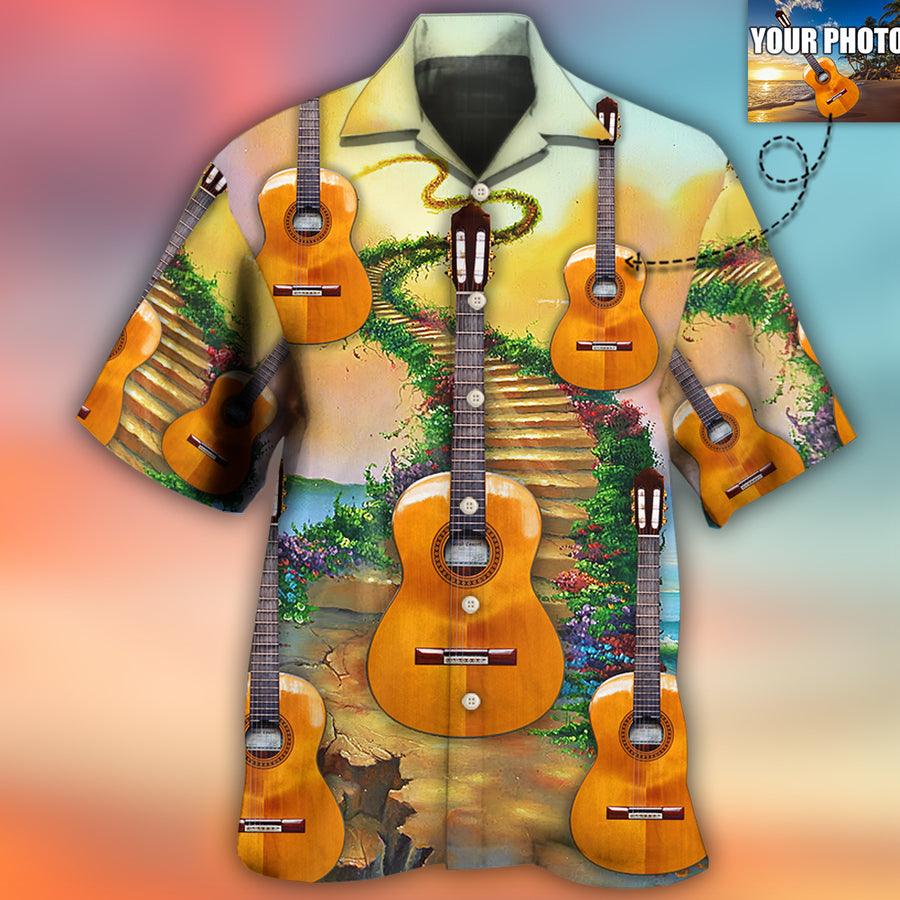 Guitar Various Style Custom Photo Aloha Hawaiian Shirt For Summer, Personalized Guitar Hawaiian Shirts Outfit For Men Women, Music Guitar Lovers - Amzanimalsgift