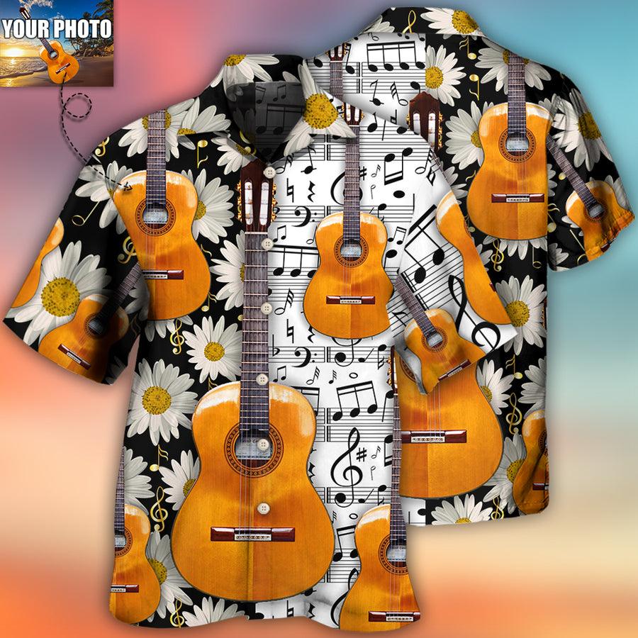 Guitar Various Style Custom Photo Aloha Hawaiian Shirt For Summer, Personalized Guitar Hawaiian Shirts Outfit For Men Women, Music Guitar Lovers - Amzanimalsgift