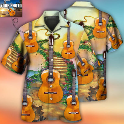 Guitar Various Style Custom Photo Aloha Hawaiian Shirt For Summer, Personalized Guitar Hawaiian Shirts Outfit For Men Women, Music Guitar Lovers - Amzanimalsgift