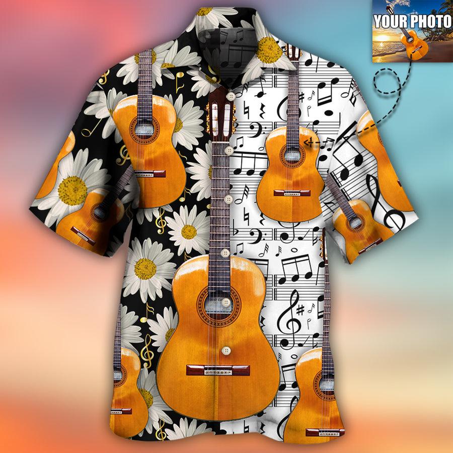 Guitar Various Style Custom Photo Aloha Hawaiian Shirt For Summer, Personalized Guitar Hawaiian Shirts Outfit For Men Women, Music Guitar Lovers - Amzanimalsgift