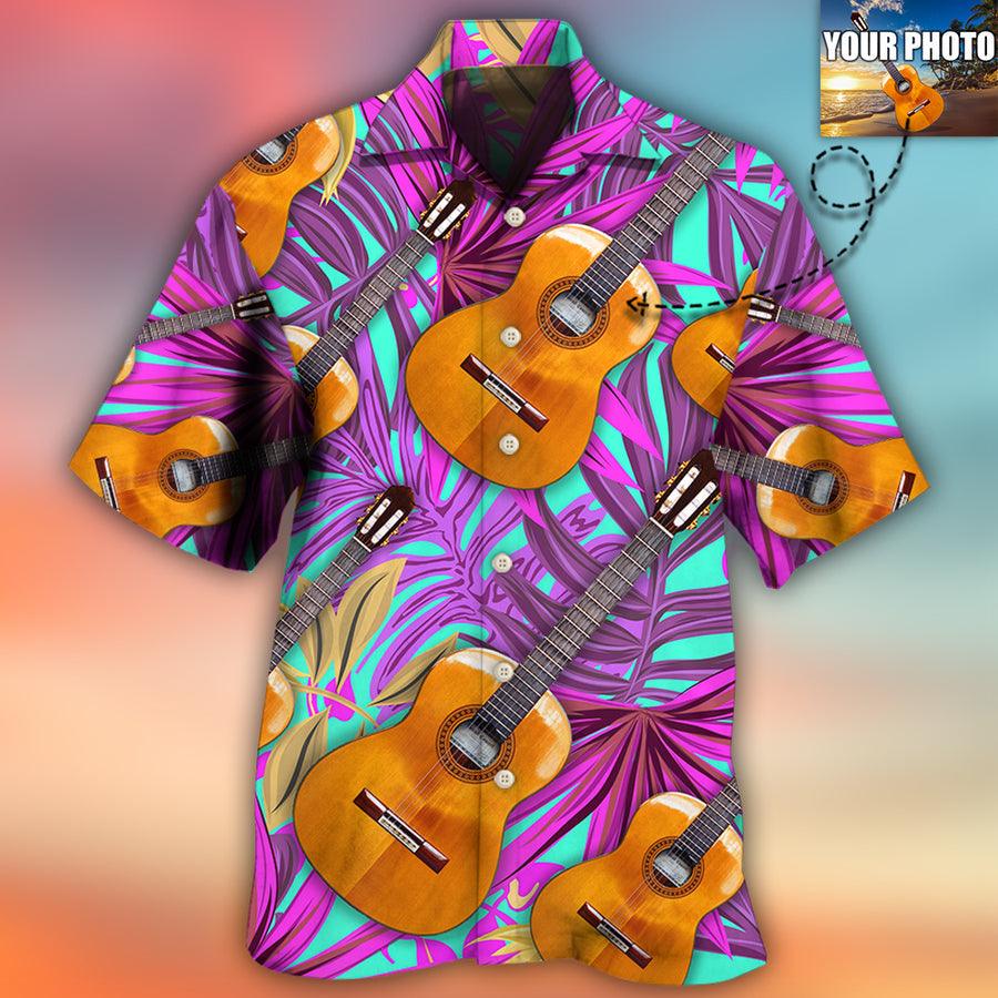 Guitar Various Style Custom Photo Aloha Hawaiian Shirt For Summer, Personalized Guitar Hawaiian Shirts Outfit For Men Women, Music Guitar Lovers - Amzanimalsgift