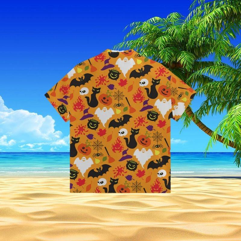 Halloween Aloha Hawaiian Shirt - Halloween Rabbit Pattern Hawaiian Shirt, Halloween Trick Or Treat Hawaiian Shirt For Men & Women, Halloween Lover - Amzanimalsgift