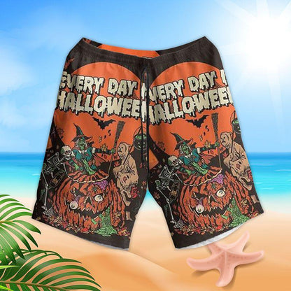 Halloween Aloha Hawaiian Shirts For Summer - Horror Style Hawaiian Set For Men Women, Gift For Holiday, Friend, Family - Every Day Is Halloween - Amzanimalsgift