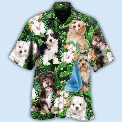 Havanese Aloha Hawaii Shirt - Dog Tropical Leaf Floral So Cute Hawaiian Shirt For Summer - Perfect Gift For Dog Lovers, Friend, Family - Amzanimalsgift