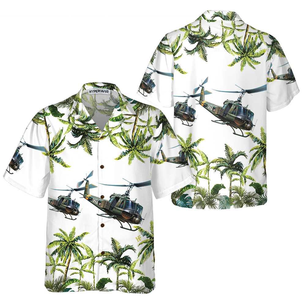 Helicopter Aloha Hawaiian Shirt For Summer, United States Army Helicopter Hawaiian Shirt For Men Women Adults, Cool Helicopter Gift For Friend, Family - Amzanimalsgift