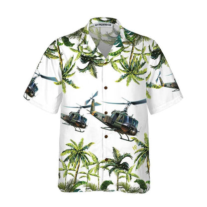 Helicopter Aloha Hawaiian Shirt For Summer, United States Army Helicopter Hawaiian Shirt For Men Women Adults, Cool Helicopter Gift For Friend, Family - Amzanimalsgift