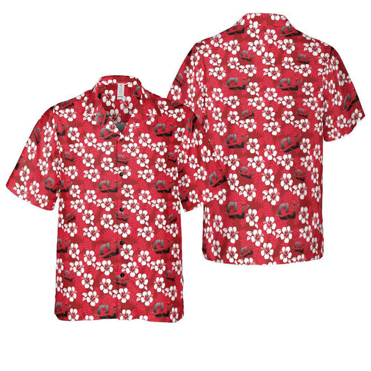 Hibiscus Floral Pattern Aloha Hawaiian Shirt For Summer, Funny Red Hawaiian Shirt For Men Women Adults, Best Gift For Friend, Family, Team - Amzanimalsgift