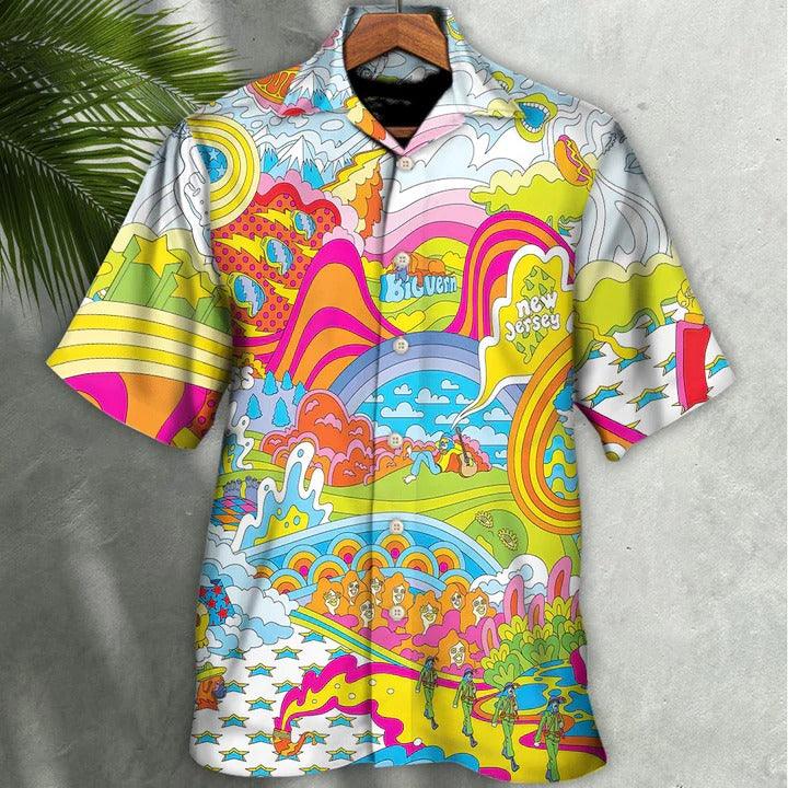 Hippie Aloha Hawaiian Shirt - Hippie How To Talk Like A Hippie Hawaiian Shirt For Summer - Perfect Gift For Friend, Family - Amzanimalsgift