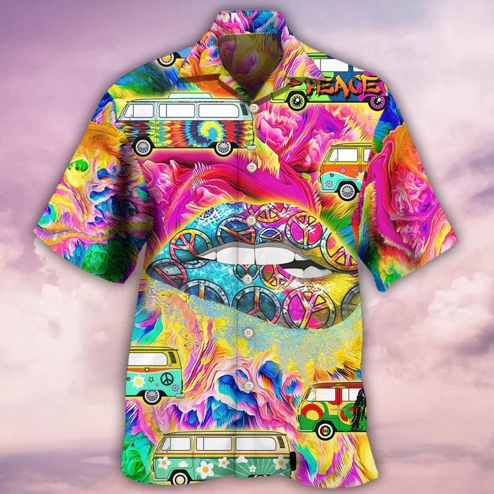 Hippie Aloha Hawaiian Shirt - Hippie If My Mouth Doesn't Say It Hawaiian Shirt For Summer - Perfect Gift For Friend, Family - Amzanimalsgift