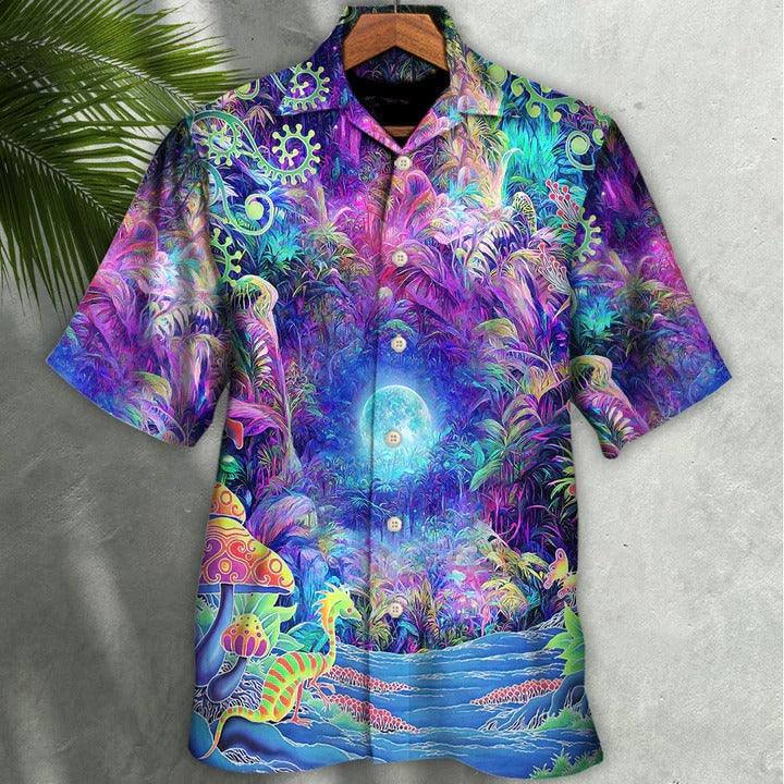 Hippie Aloha Hawaiian Shirt - Hippie Nature Is My Home Hawaiian Shirt For Summer - Perfect Gift For Friend, Family - Amzanimalsgift
