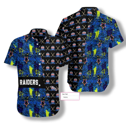 Hockey Sticks Pattern Custom Aloha Hawaiian Shirt For Summer, Personalized Colorful Shirt For Men Women, Perfect Gift For Friend, Team, Hockey Lovers - Amzanimalsgift