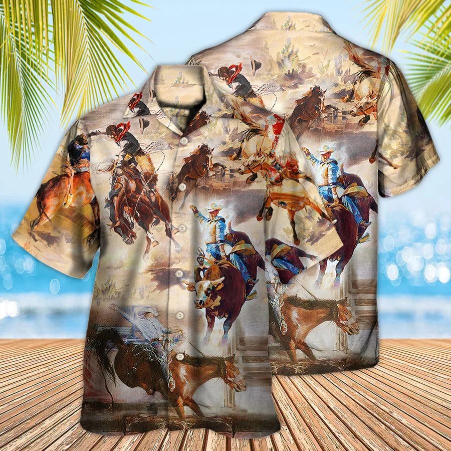 Horse Hawaiian Shirt For Summer - Horse Legacy Is Beautiful Rodeo Hawaiian Shirt, Bull Riding Hawaiian Shirt - Perfect Gift For Men, Horse Lovers, Horse Racing Lovers - Amzanimalsgift