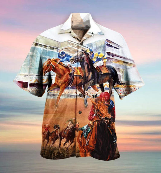 Horse Hawaiian Shirt For Summer - Horse Racing Amazing Hawaiian Shirt - Perfect Gift For Men, Horse Lovers - Amzanimalsgift