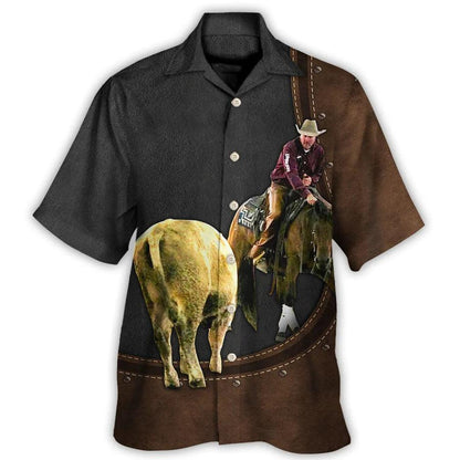 Horse Hawaiian Shirt For Summer - Horse Riding Horse Leather Style For Ken Hawaiian Shirt - Perfect Gift For Men, Horse Racing Lovers - Amzanimalsgift