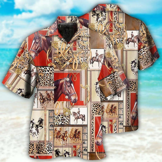 Horse Hawaiian Shirt For Summer - Horse Show So Cool, Horse Accessories Hawaiian Shirt - Perfect Gift For Men, Horse Racing Lovers - Amzanimalsgift