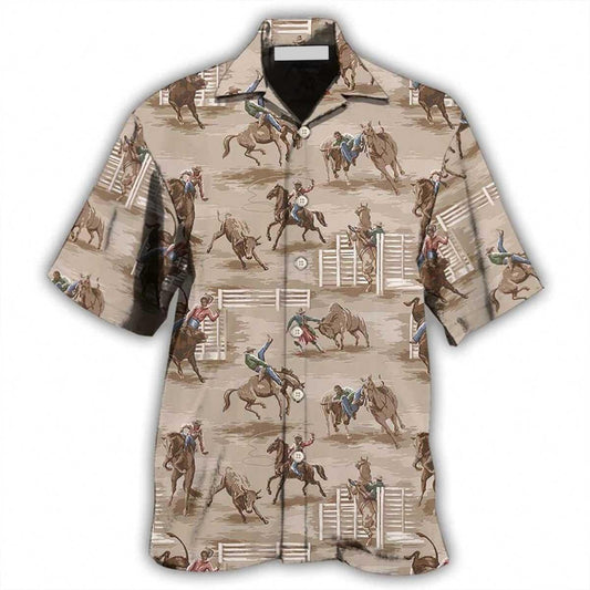 Horse Hawaiian Shirt For Summer - Horse Style Lover Play Hawaiian Shirt - Horse Riding Hawaiian Shirt - Perfect Gift For Men, Horse Racing Lovers - Amzanimalsgift