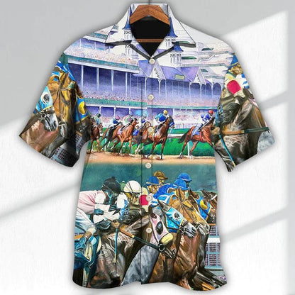 Horse Hawaiian Shirts For Summer - Horse Racing We Love Amazing Style - Perfect Gift For Men, Horse Racing Lovers - Amzanimalsgift