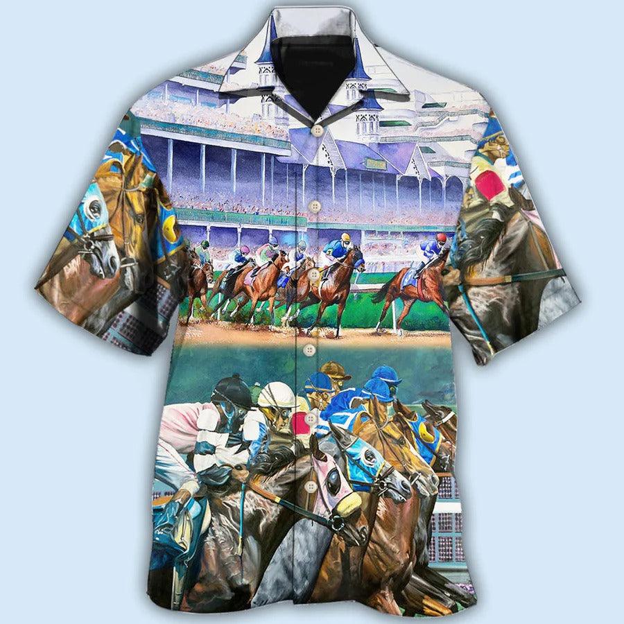 Horse Hawaiian Shirts For Summer - Horse Racing We Love Amazing Style - Perfect Gift For Men, Horse Racing Lovers - Amzanimalsgift