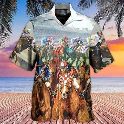 Horse Hawaiian Shirts For Summer - Horse Racing You Have The Best Seat Hawaiian Shirt - Perfect Gift For Men, Women, Horse Racing Lovers - Amzanimalsgift