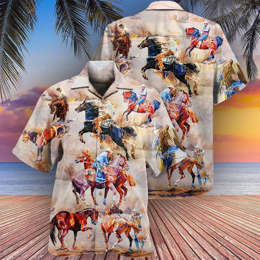 Horse Hawaiian Shirts For Summer - Horse Whisperer Play With Human Hawaiian Shirt - Perfect Gift For Men, Horse Racing Lovers - Amzanimalsgift