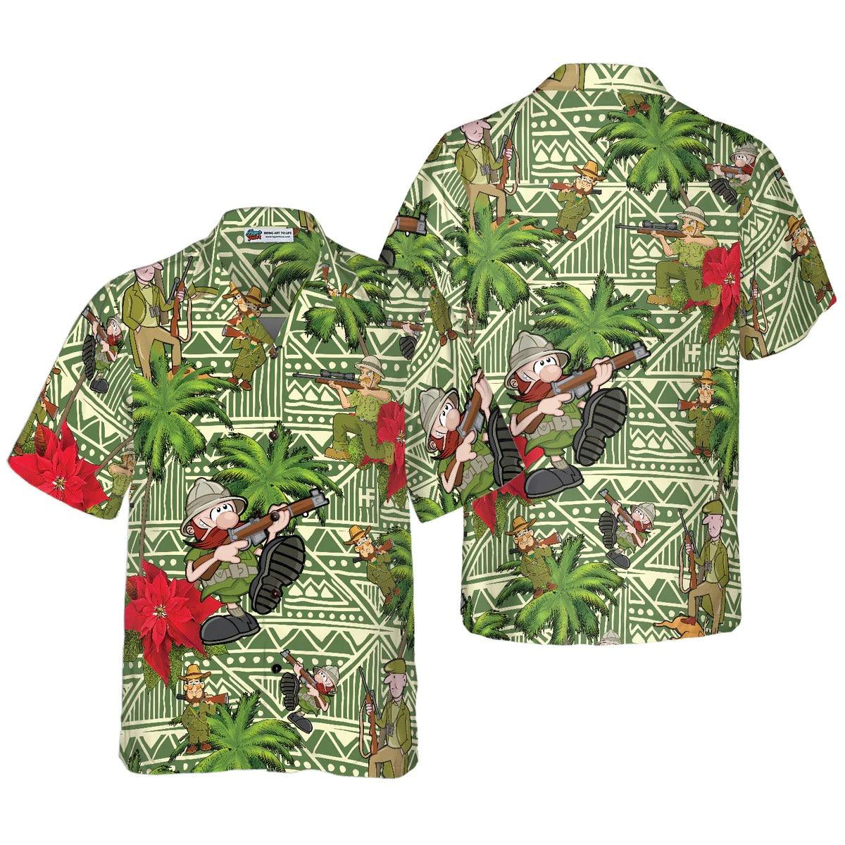 I Am A Hunter Hawaiian Shirt, Hunter Hawaiian Shirt, Hunter Summer Aloha Shirt- Perfect Gift For Men, Women, Husband, Wife, Friend, Family - Amzanimalsgift