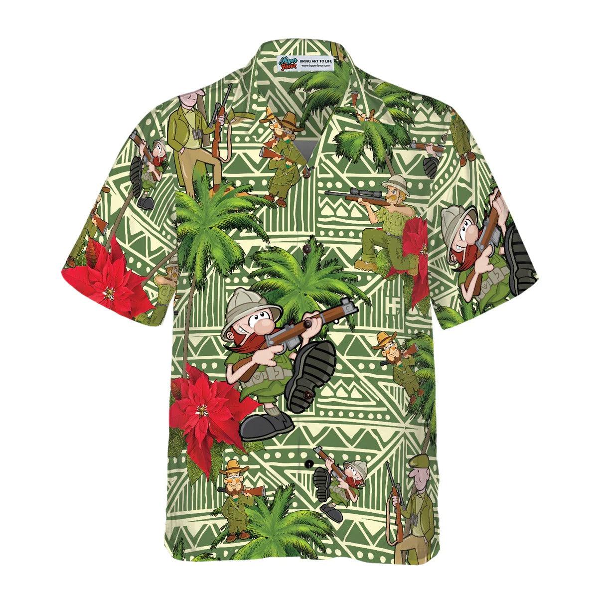 I Am A Hunter Hawaiian Shirt, Hunter Hawaiian Shirt, Hunter Summer Aloha Shirt- Perfect Gift For Men, Women, Husband, Wife, Friend, Family - Amzanimalsgift