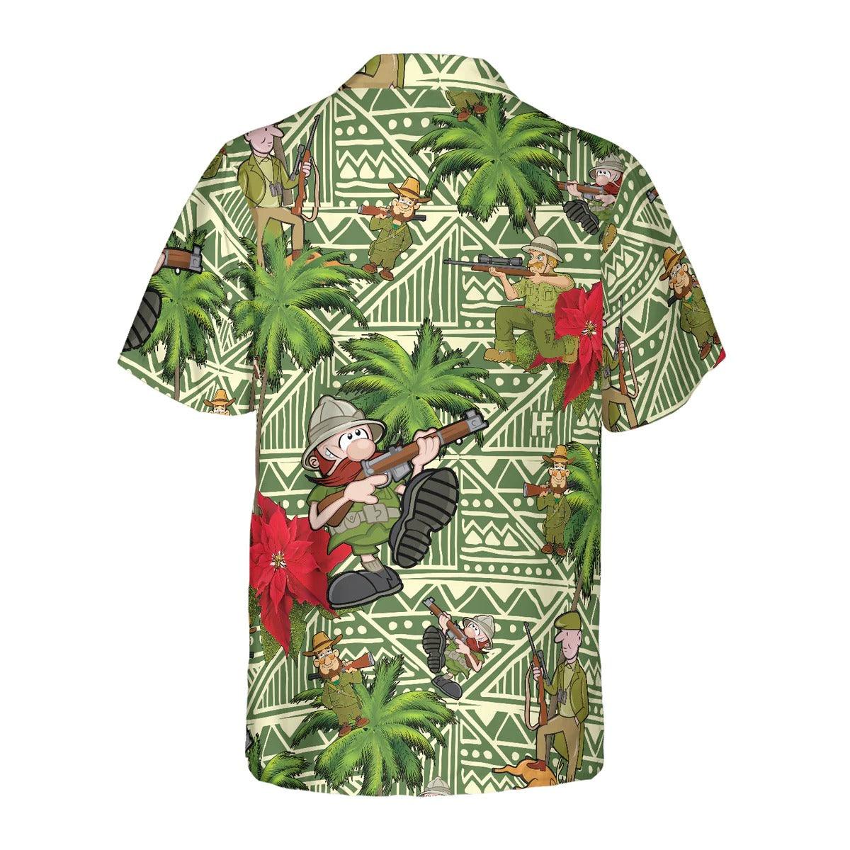 I Am A Hunter Hawaiian Shirt, Hunter Hawaiian Shirt, Hunter Summer Aloha Shirt- Perfect Gift For Men, Women, Husband, Wife, Friend, Family - Amzanimalsgift