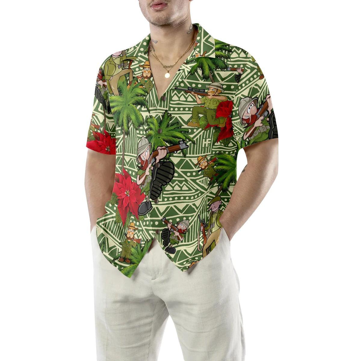 I Am A Hunter Hawaiian Shirt, Hunter Hawaiian Shirt, Hunter Summer Aloha Shirt- Perfect Gift For Men, Women, Husband, Wife, Friend, Family - Amzanimalsgift