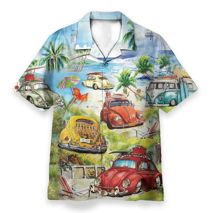 Surf Car Hawaiian Shirt - Perfect Gift For Friends, Family