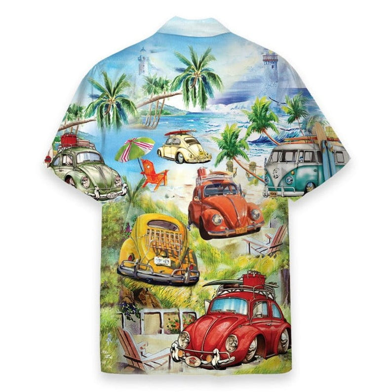Surf Car Hawaiian Shirt - Perfect Gift For Friends, Family