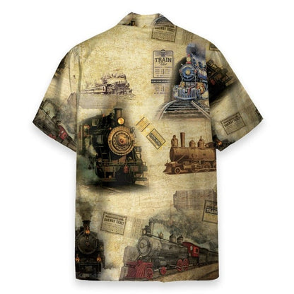 Amazing Train Locomotive Hawaiian Shirt - Perfect Gift For Friends, Family