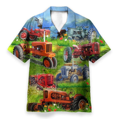 Real Men Drive Tractors Hawaiian Shirt - Perfect Gift For Friends, Family
