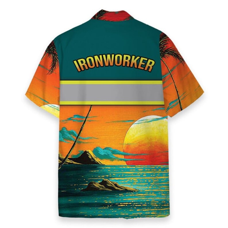 Ironworker Uniform In The Beautiful Sunset Tropical Hawaiian Shirt - Perfect Gift For Friends, Family