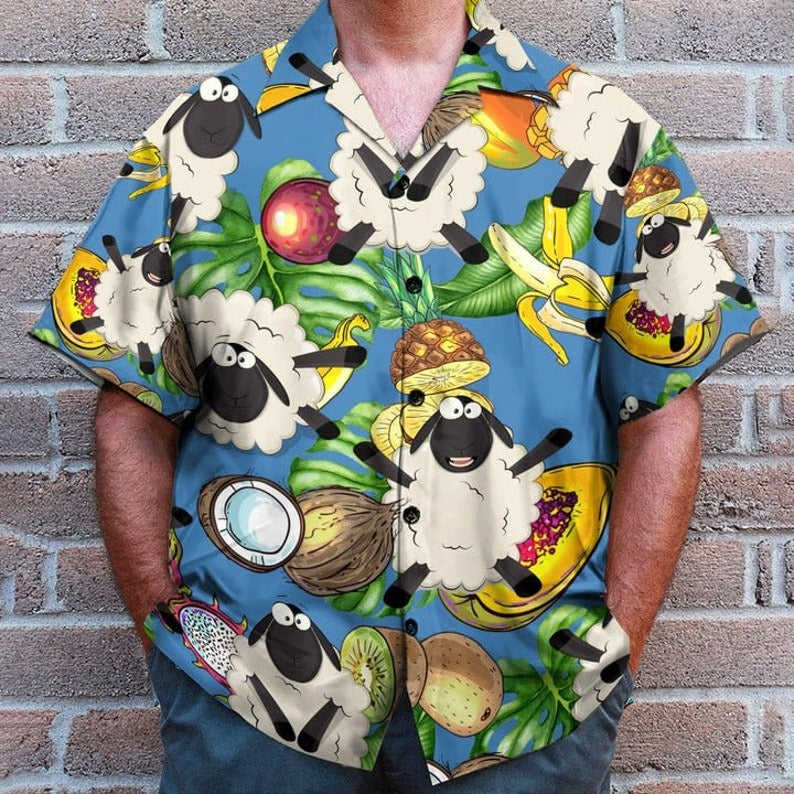 Sheep Love Fruit Hawaiian Shirt - Perfect Gift For Friends, Family