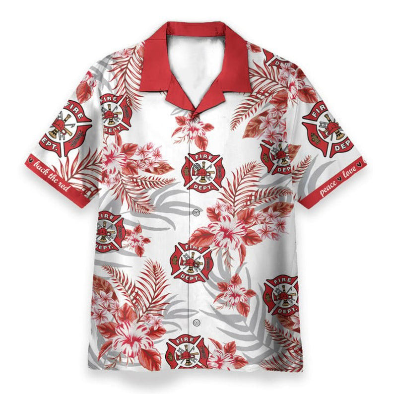 FIREFIGHTER FIRE Rescue Hawaiian Shirt - Perfect Gift For Friends, Family