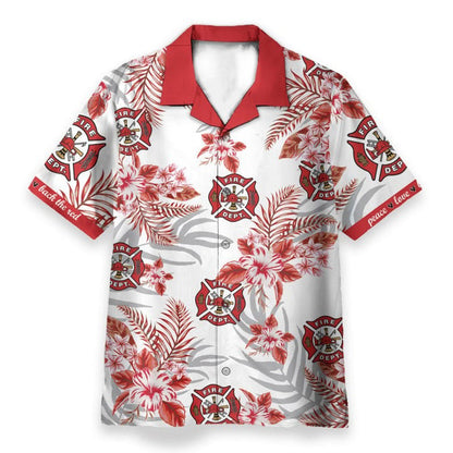 FIREFIGHTER FIRE Rescue Hawaiian Shirt - Perfect Gift For Friends, Family