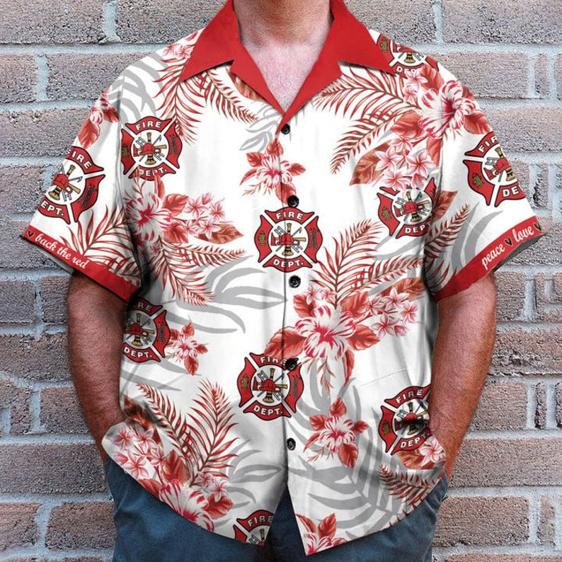 FIREFIGHTER FIRE Rescue Hawaiian Shirt - Perfect Gift For Friends, Family