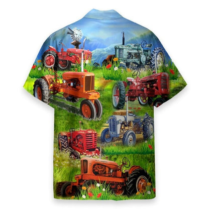Real Men Drive Tractors Hawaiian Shirt - Perfect Gift For Friends, Family