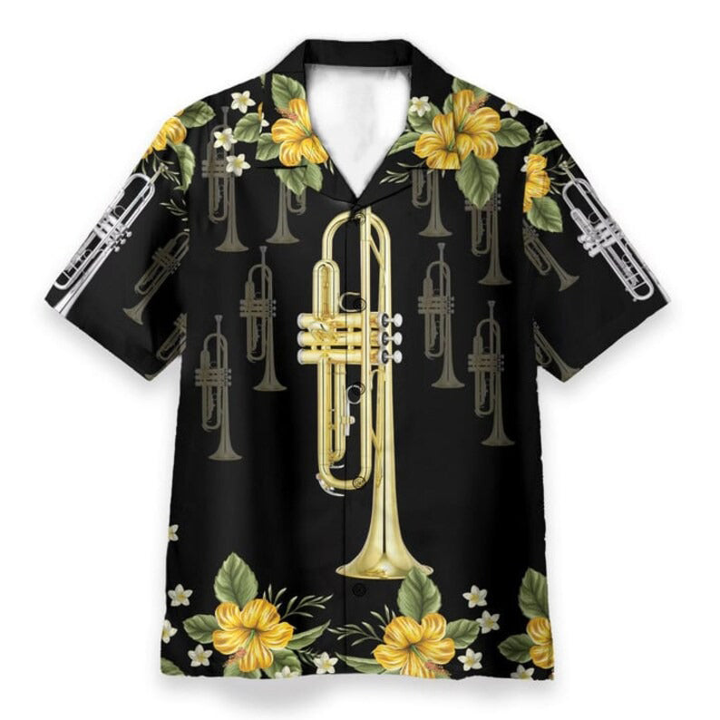 Trumpet Hawaiian Shirt - Perfect Gift For Friends, Family