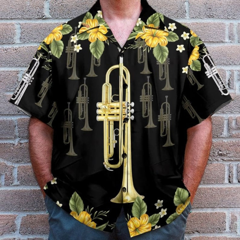 Trumpet Hawaiian Shirt - Perfect Gift For Friends, Family