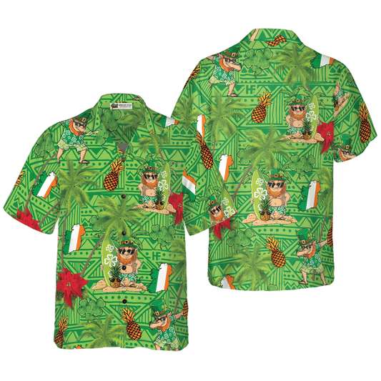 Irish Proud Leprechaun Saint Patrick's Day Hawaiian Shirt, Colorful Summer Aloha Shirts For Men Women, Perfect Gift For Husband, Wife, Friend, Family - Amzanimalsgift
