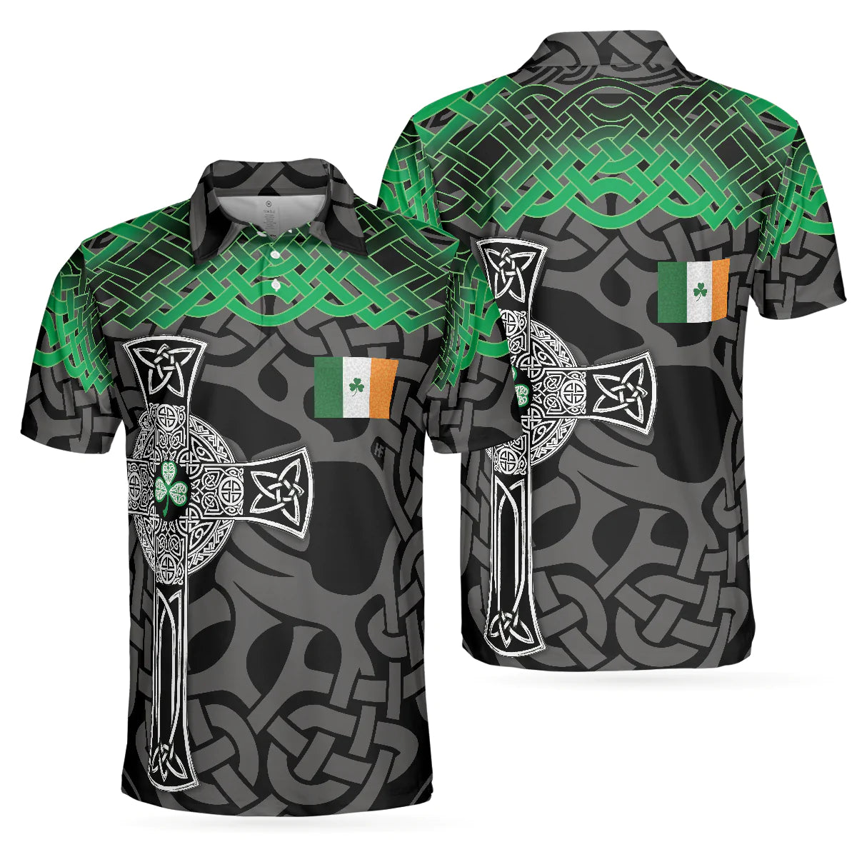 Irish St Patrick's Day Men Polo Shirt, Best Saint Patricks Themed Shirt, Cool Gift Idea For Irish Friends - Amzanimalsgift