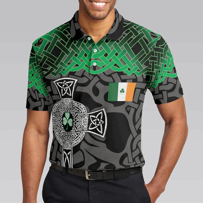 Irish St Patrick's Day Men Polo Shirt, Best Saint Patricks Themed Shirt, Cool Gift Idea For Irish Friends - Amzanimalsgift