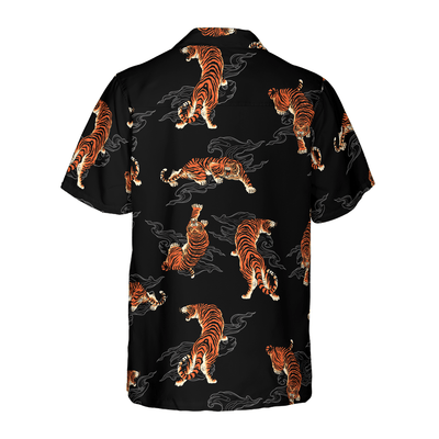 Japanese Tiger Hawaiian Shirt, Tiger Hawaiian Shirt For Men - Perfect Gift For Tiger Lovers, Animal Lovers, Friends, Husband, Boyfriend, Family - Amzanimalsgift