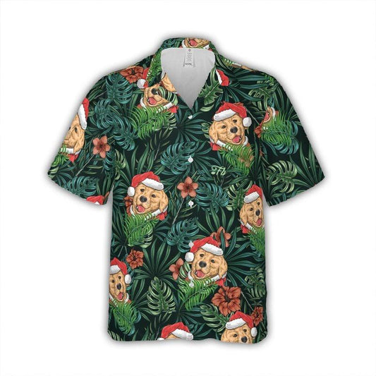 Labrador Aloha Hawaiian Shirt - Christmas Labrador Hawaiian Shirt, Labrador Puppy Xmas Hawaiian Shirt For Men & Women, Labrador Lover - Amzanimalsgift