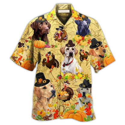 Labrador Retriever Aloha Hawaii Shirt - Labrador Retriever Dog Thanksgiving Hawaiian Shirt For Summer - Perfect Gift For Dog Lovers, Friend, Family - Amzanimalsgift