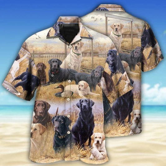 Labrador Retriever Aloha Hawaii Shirt - Labrador Retriever Hunting Dog Lovely Hawaiian Shirt For Summer - Perfect Gift For Dog Lovers, Friend, Family - Amzanimalsgift