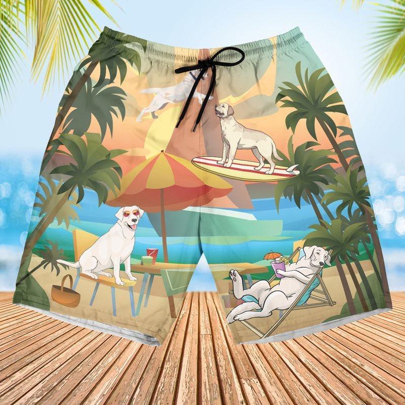 Labrador Retriever Aloha Hawaiian Shirt - Coconut Hawaiian Shirt, Dog Lover Summer Vacation Hawaiian Shirt For Men & Women, Labrador Lover - Amzanimalsgift