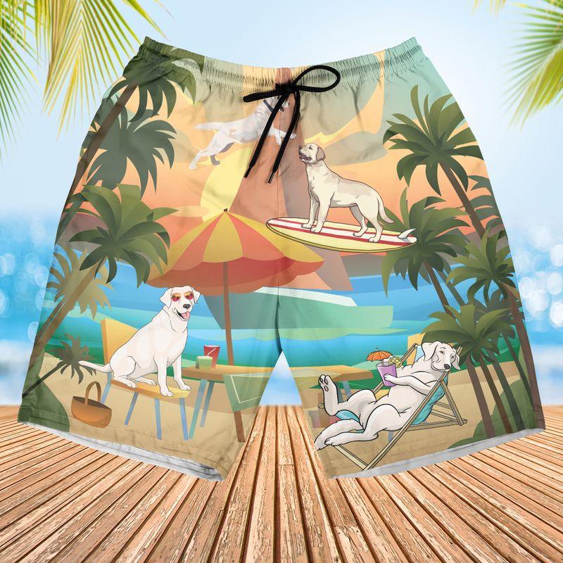 Labrador Retriever Aloha Hawaiian Shirts For Summer, Tropical Hawaiian Set Holiday Outfits For Men Women, Gift For Friend, Dog Lovers, Dog Mom Dad - Amzanimalsgift