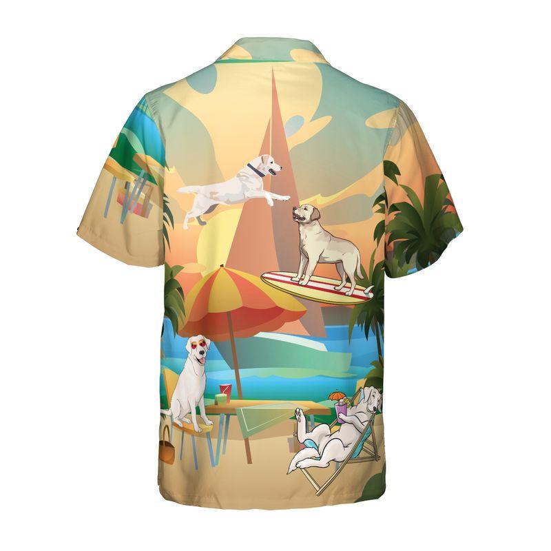 Labrador Retriever Aloha Hawaiian Shirts For Summer, Tropical Hawaiian Set Holiday Outfits For Men Women, Gift For Friend, Dog Lovers, Dog Mom Dad - Amzanimalsgift